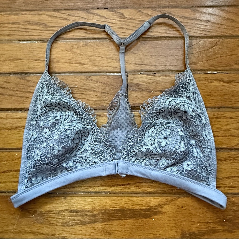 Victoria’s Secret Lace Bralette in Light Purple/Gray